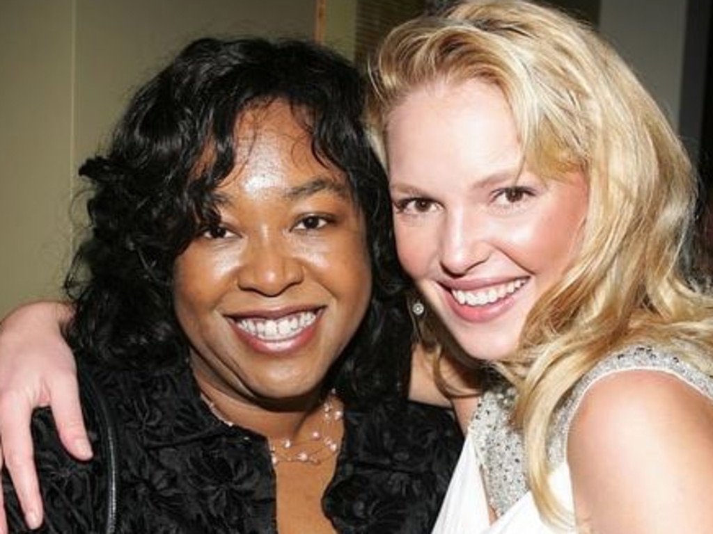 Shonda Rimes and Katherine Heigl in happier times.