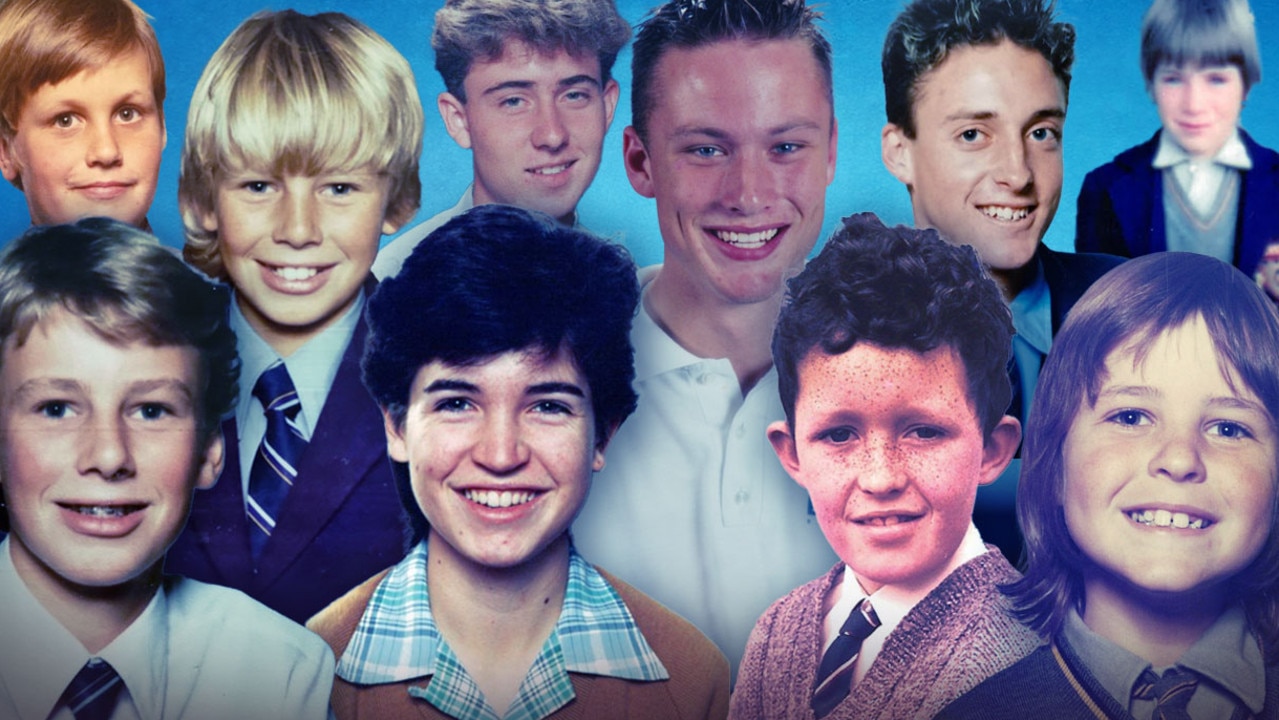 Some of SA’s top powerbrokers as children. We asked them to reflect on their school days for our Old School Ties series. Artwork: Darren Gover / News Corp