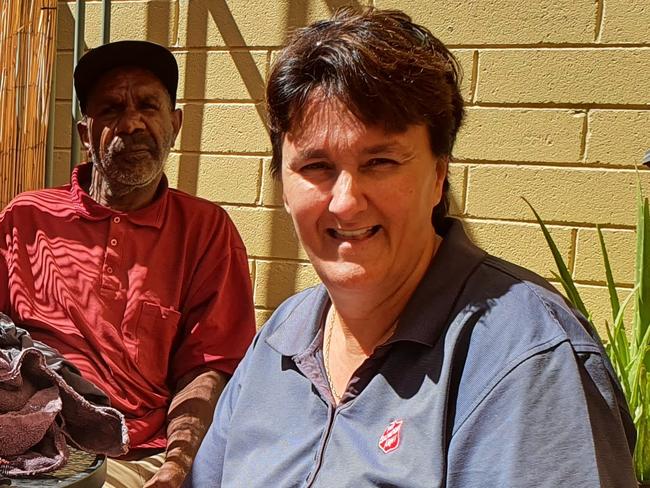 Salvation Army oficer Rhonda Clutterbuck at The Waterhole in Alice Springs.