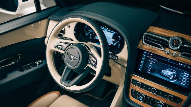 Inside the Bentley Bentayga Odyssean Edition. Picture: Supplied