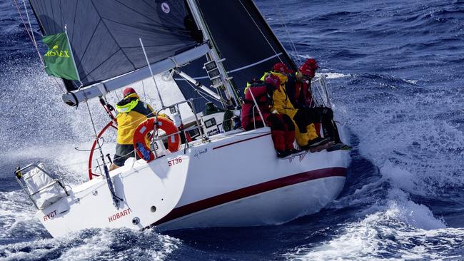 The yacht Midnight Rambler racing in last year’s Sydney to Hobart. Picture: Rolex/ Andrea Francolini