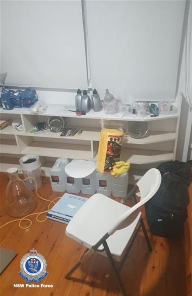 Organised Crime Squad detectives under Strike Force Maimura stated to investigate the large commercial supply of prohibited drugs. Picture: NSW Police