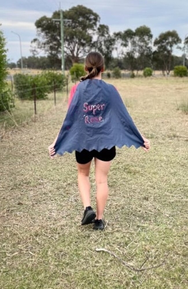 Rose Milthorpe says her Super Rose cape is now her ‘first place’ prize. Picture: Copyright news.com.au