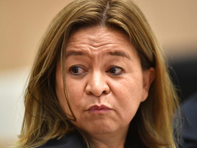 Managing Director of The ABC Michelle Guthrie attends Senate Estimates at Parliament House at Parliament House in Canberra, Tuesday, Feb. 28, 2017. (AAP Image/Mick Tsikas) NO ARCHIVING