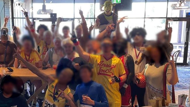 The Highfields Eagles have come under fire after an image surfaced of people dressed in blackface during the club's Mad Monday celebrations.