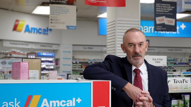 Sigma chairman Ray Gunston is hoping a cash/scrip offer to take over smaller rival API will be enough to scuttle Wesfarmers’ bid. Picture: Stuart McEvoy.