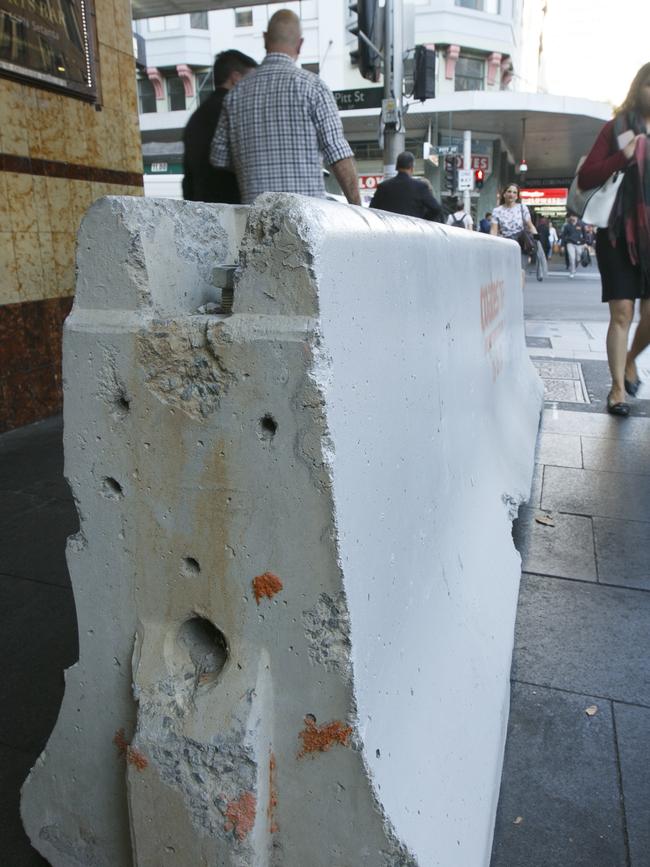 There is a call for bollards to protect pedestrians in Parramatta.