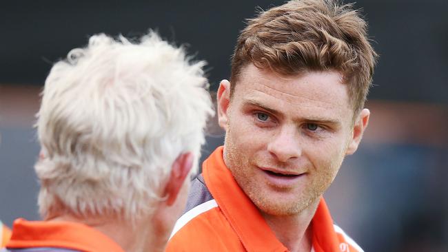 Heath Shaw said he would pay for the GWS’ AFLW side’s dinner if they beat Collingwood. He paid up on Wednesday night. (Photo by Michael Dodge/Getty Images)