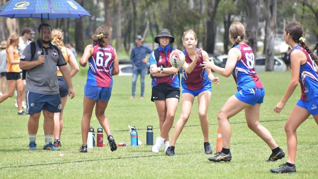 Action from the Red Rooster Junior Touch Carnival at Cyril Connell Fields, Rockhampton, on November 5, 2022.