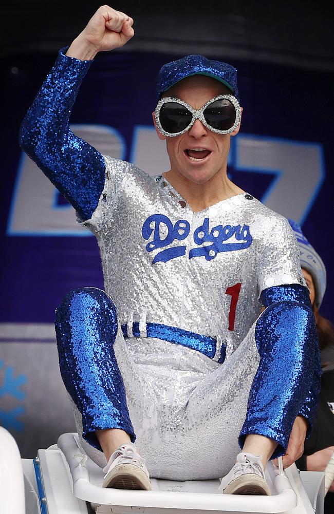 Ray Chamberlain dressed up as Elton John. Picture: Michael Klein