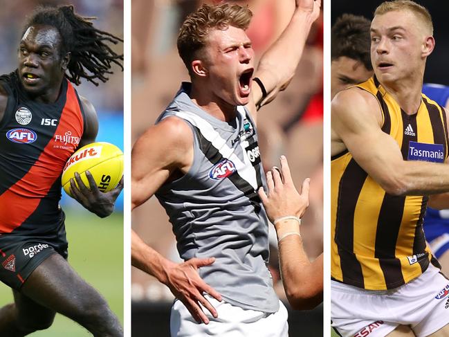 AFL cult heroes Anthony McDonald-Tipungwuti, Xavier Duursma and James Worpel.