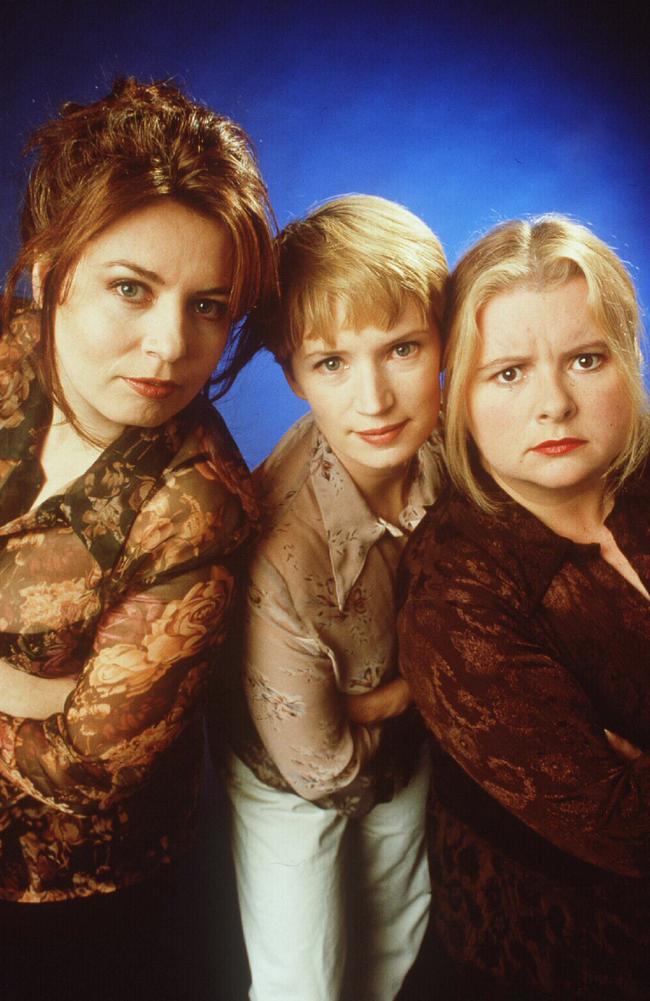 Gina Riley, Jane Turner and Magda Szubanski in Big Girls Blouse.