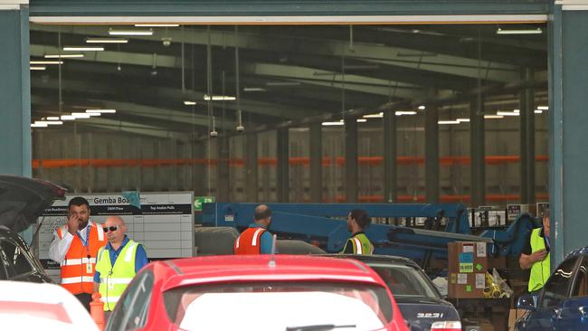 An online-retailing distribution warehouse in Melbourne's southern outskirts. Picture: Stuart McEvoy