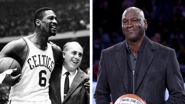 Michael Jordan has paid tribute to the legendary Bill Russell. Photo: Getty Images