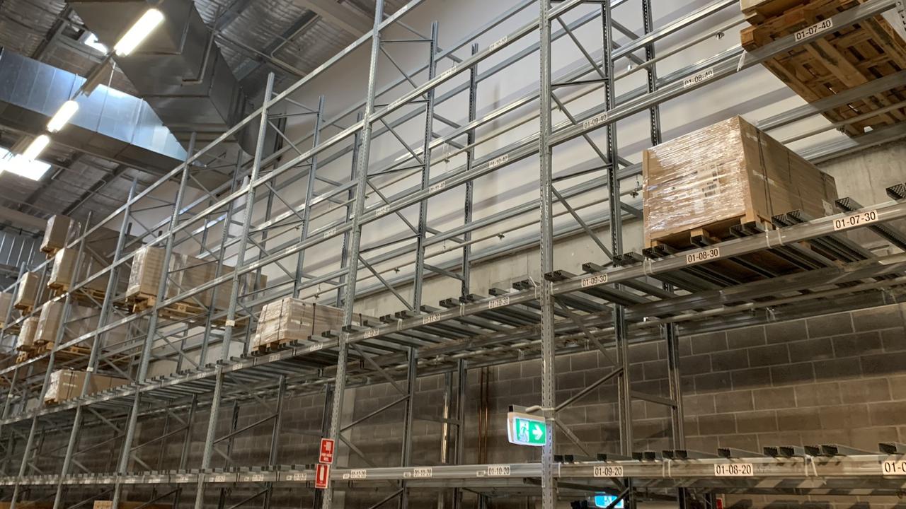 Big gaps in the warehouse too. Picture: Benedict brook/news.com.au