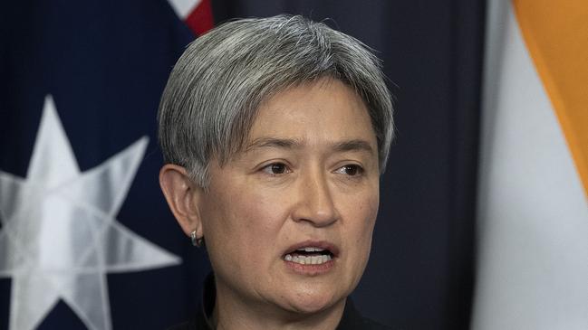 Senator Penny Wong has further embarrassed herself and the nation by trading in crude racial stereotypes in selling this apartheid. Picture: Gary Ramage