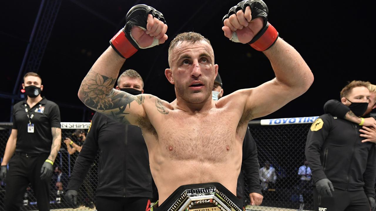 Alexander Volkanovski is the GOAT. Photo by Jeff Bottari/Zuffa LLC via Getty Images.