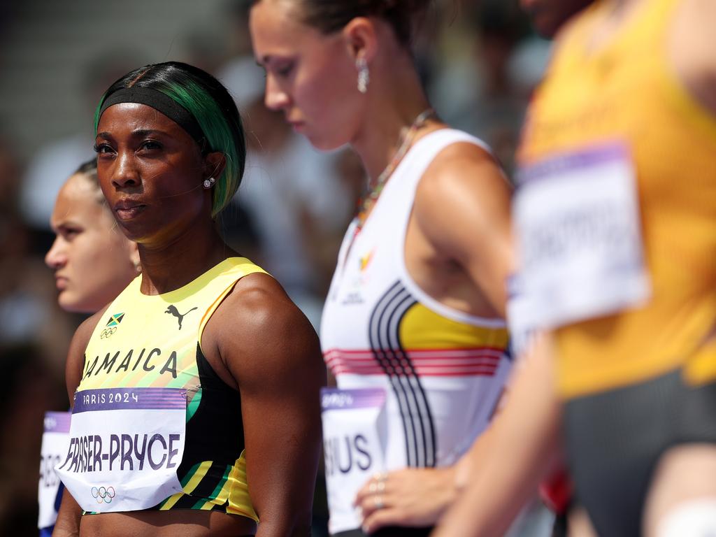 Shelly-Ann Fraser-Pryce was a shock withdrawal from the 100m sprint. Picture: Michael Steele/Getty Images