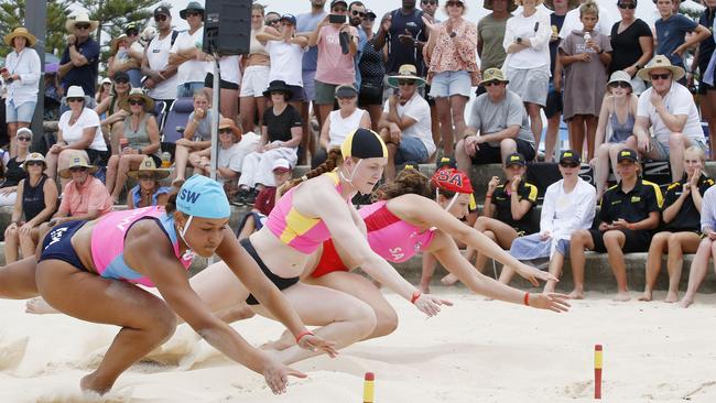 L to R: Ruby Gray from NSW, Megan Mccaffrey from WA and Mia Perkins from SA. Action