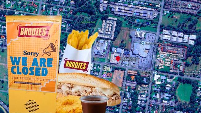 Brodies at Eagleby has closed with the franchise outlet up for sale.