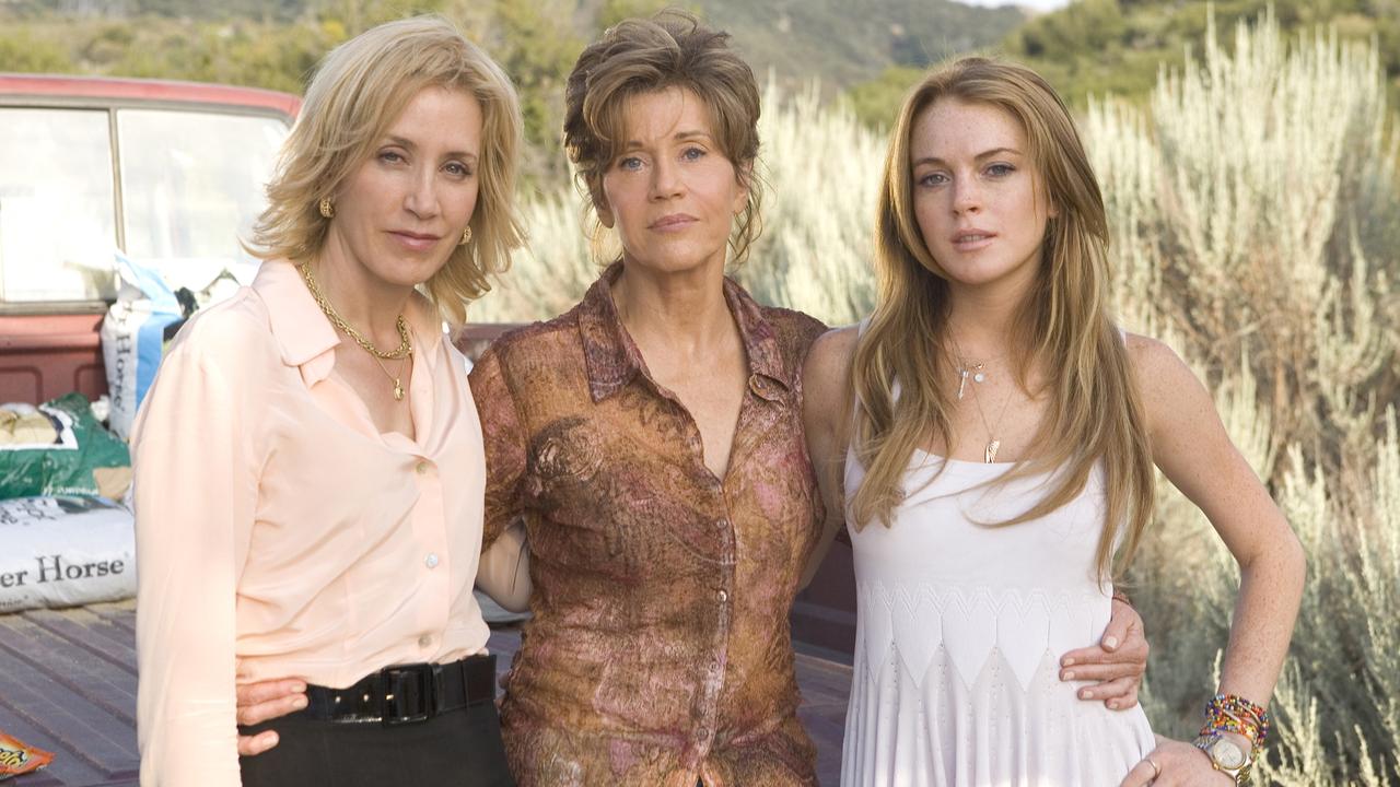 Felicity Huffman, Jane Fonda and Lindsay Lohan in 2007 film Georgia Rule. Picture: Supplied.