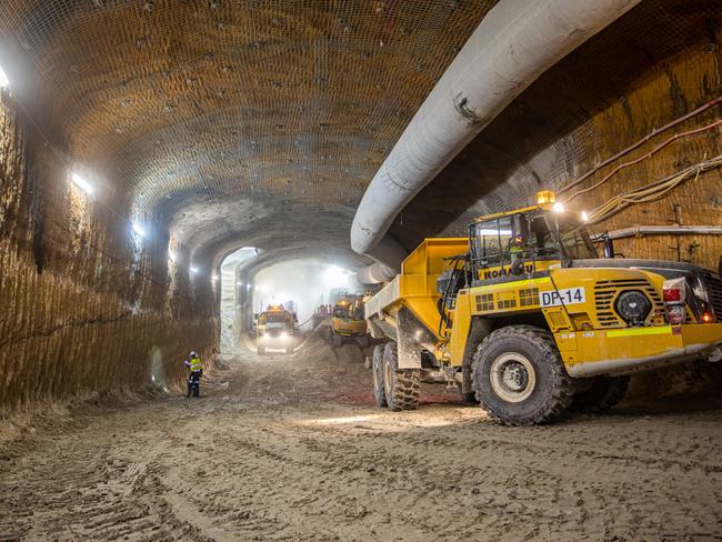 Most of the work for the project is being done below the surface. Picture: WestConnex