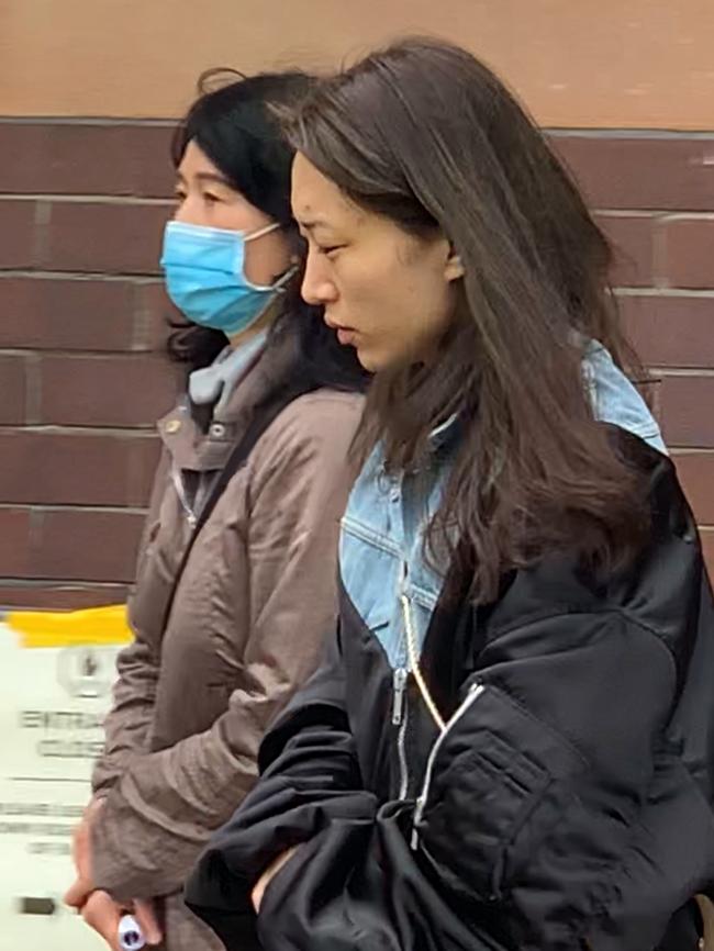 Dai Qi Zhou, 29, of Haymarket leaves Hornsby Local Court after pleading not guilty. Picture: Madelaine Wong