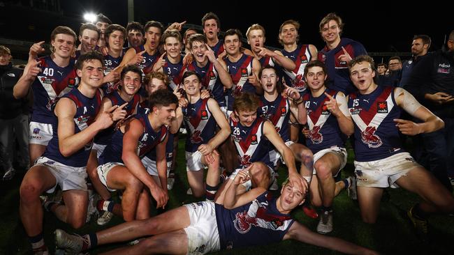 The Dragons after winning the 2022 grand final. Picture: Daniel Pockett/AFL Photos/via Getty Images