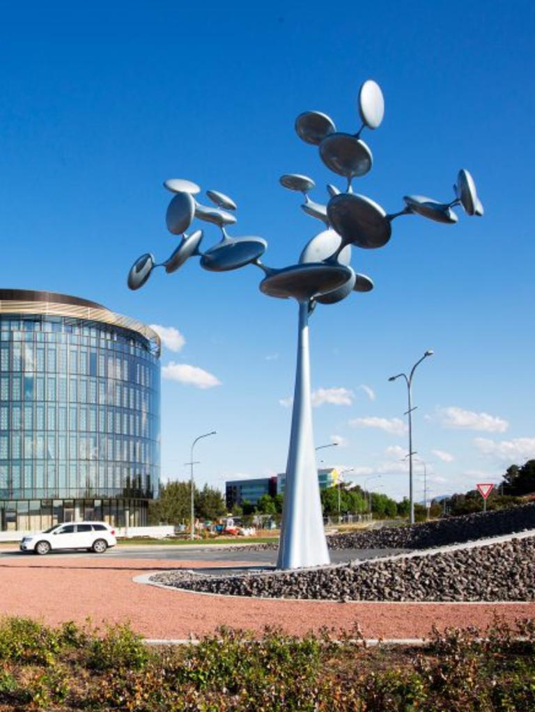 Phil Price's "Journeys" sculpture at Canberra Airport. Picture: Phil Price Sculpture