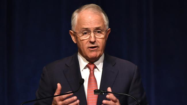 Malcolm Turnbull speaks at the annual Lowy lecture in Sydney last night.