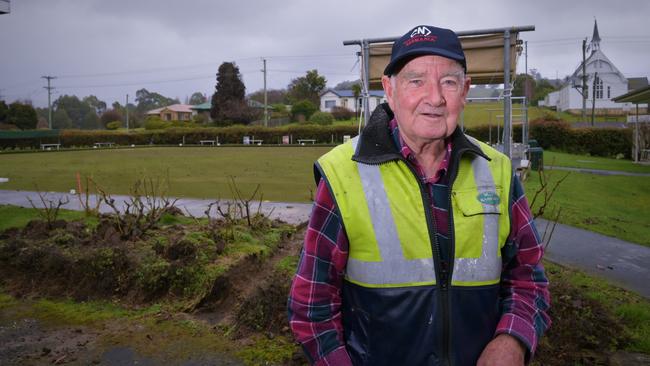 Geeveston Bowls Club member Hilton Coad. Picture: Kenji Sato