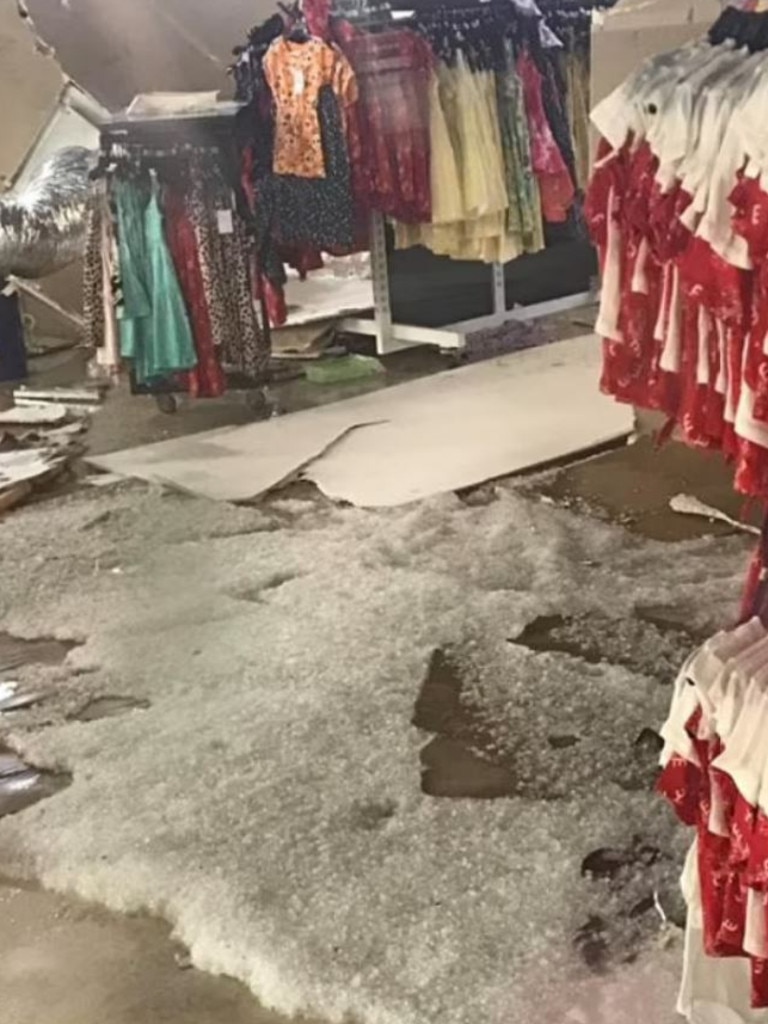 A store in Westfield Mount Druitt was damaged.