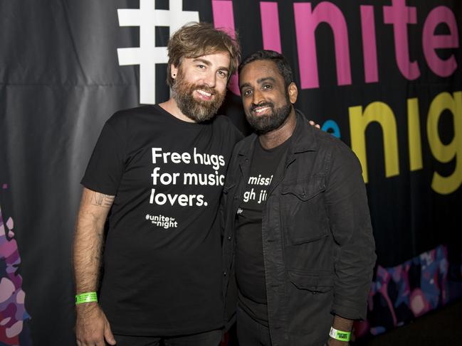 Unite4TheNight’s Josh Pyke and Mike Rodrigues.