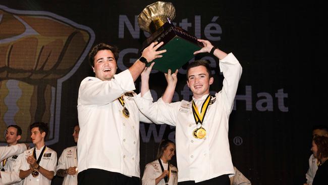 Golden Chef national winners Billy Fox and Matthew Wills.