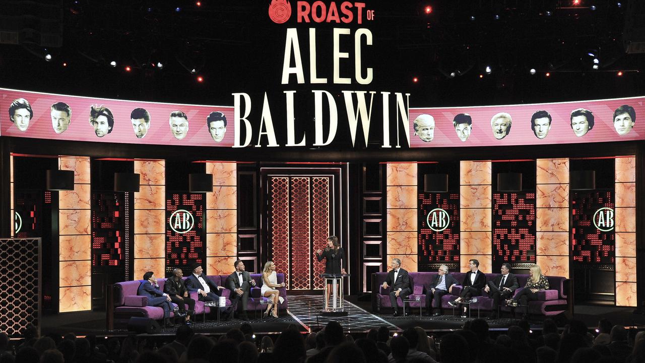 Ken Jeong, Chris Redd, Jeff Ross, Blake Griffin, Nikki Glaser, Caitlyn Jenner, Alec Baldwin, Robert De Niro, Sean Hayes, Adam Carolla and Caroline Rhea participate in the Comedy Central roast of Alec Baldwin.