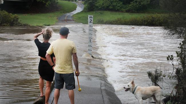 Floods have torn through the Gold Coast hinterland.