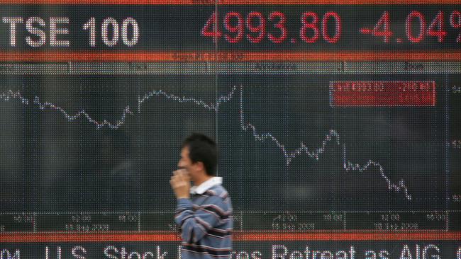 The global financial crisis went into overdrive in September 2008. AFP PHOTO: Geoff Caddick.