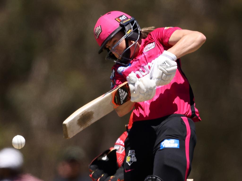 Perry returned to the top of the order, where she scored 28 runs (Photo by Paul Kane/Getty Images)