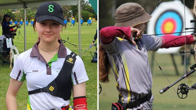 (L-R) Tara Choo and Tristal Hoare will look to extend their good form at the nationals. Provided: Sydney Olympic Park Archers