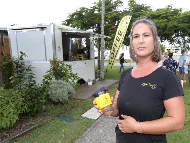 Owner Louise Whitcher at her Nook On The Park coffee booth. Picture: Mike Batterham.