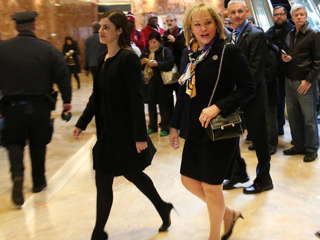 Oklahoma Governor Mary Fallin arrives at Trump Tower.