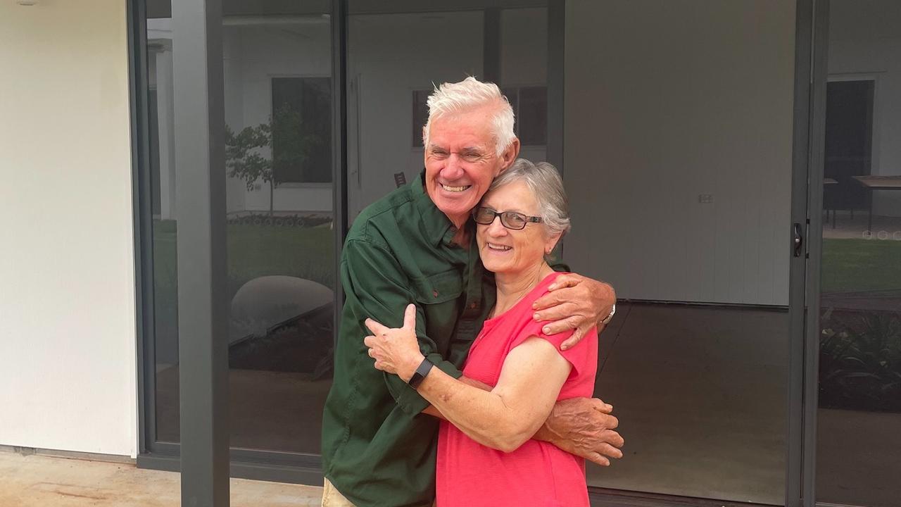 Volunteer gardener John Randall was overwhelmed by the generosity of Lyn Wade who unknowingly donated the exact fund needed to replace stolen plants. Photo: Hope Horizons