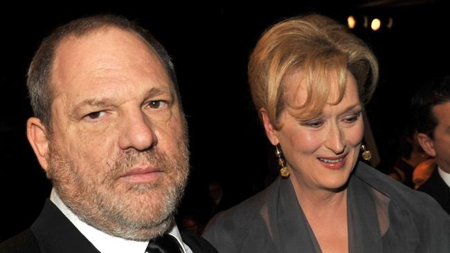 Harvey Weinstein and Meryl Streep in 2012. Picture: AFP