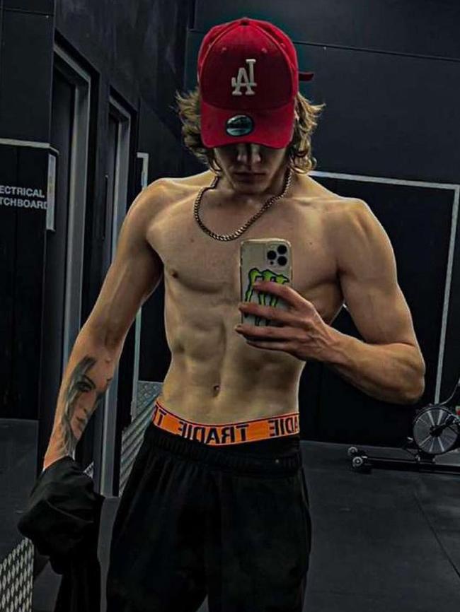 Geelong's most ripped bodies - Christian Hutchings. Picture: Instagram