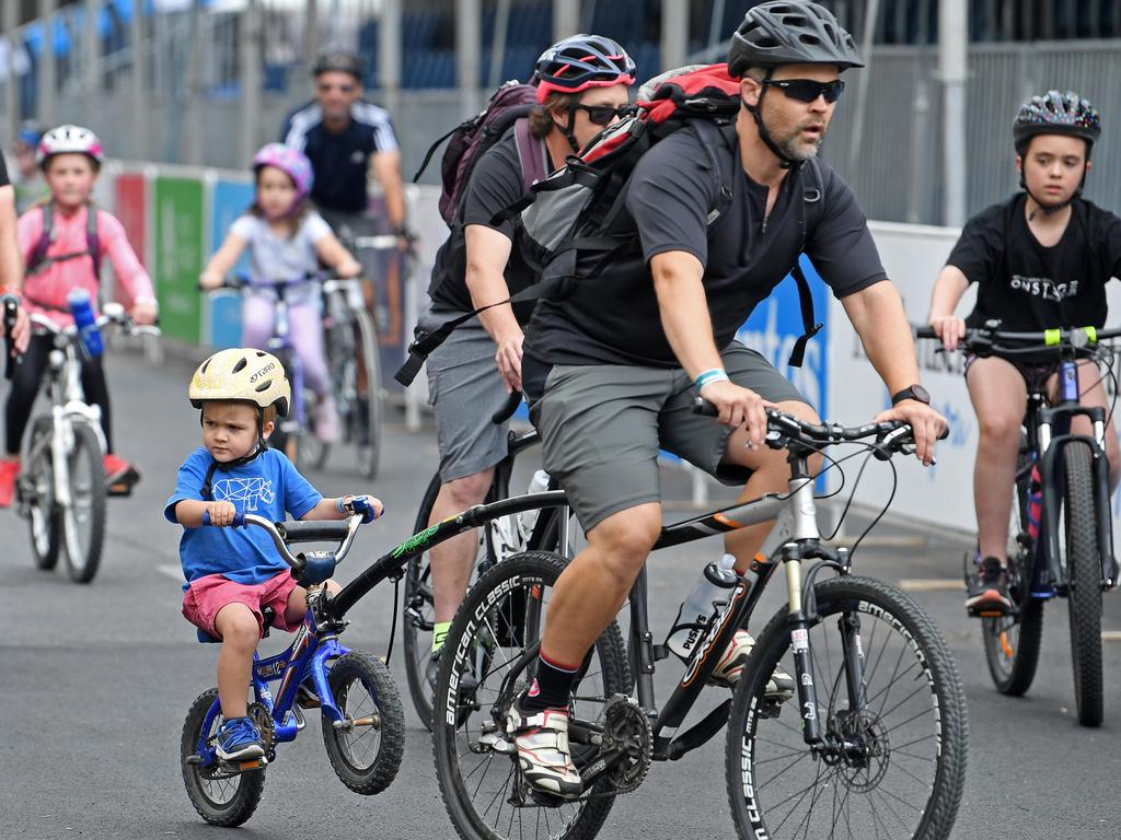 The Tour Down Under’s Westpac Family Ride on January 19, 2020. Picture: Tom Huntley