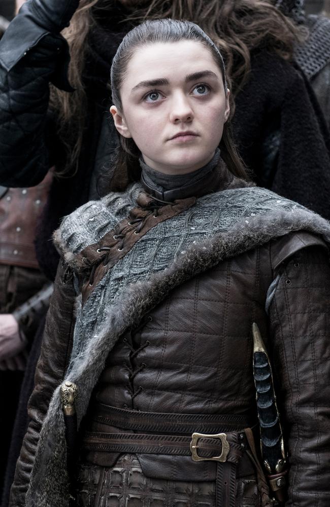 Maisie Williams is Arya Stark, she also returns for Season 8. Picture: HBO