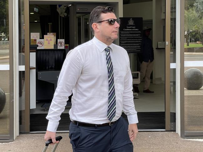 Defence lawyer Shane McMaster outside court on Tuesday. Picture: Jason Walls