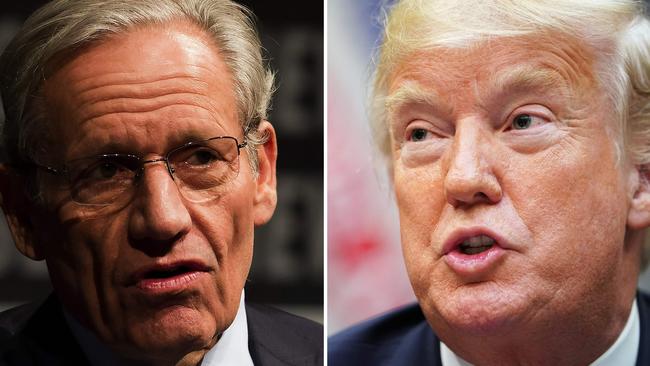 Donald Trump called Bob Woodward asking to be interviewed for his book — but only after the manuscript had been completed. Picture: AFP.