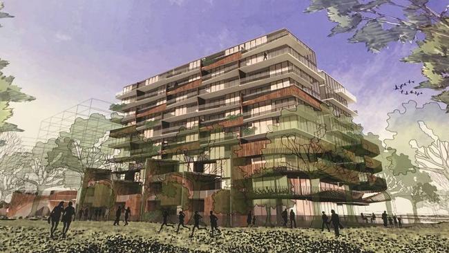 Artist impression of a controversial apartment complex in Nelson St, Ringwood.