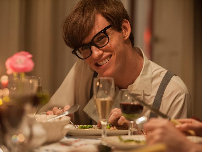 Eddie Redmayne stars as Stephen Hawking in The Theory of Everything.